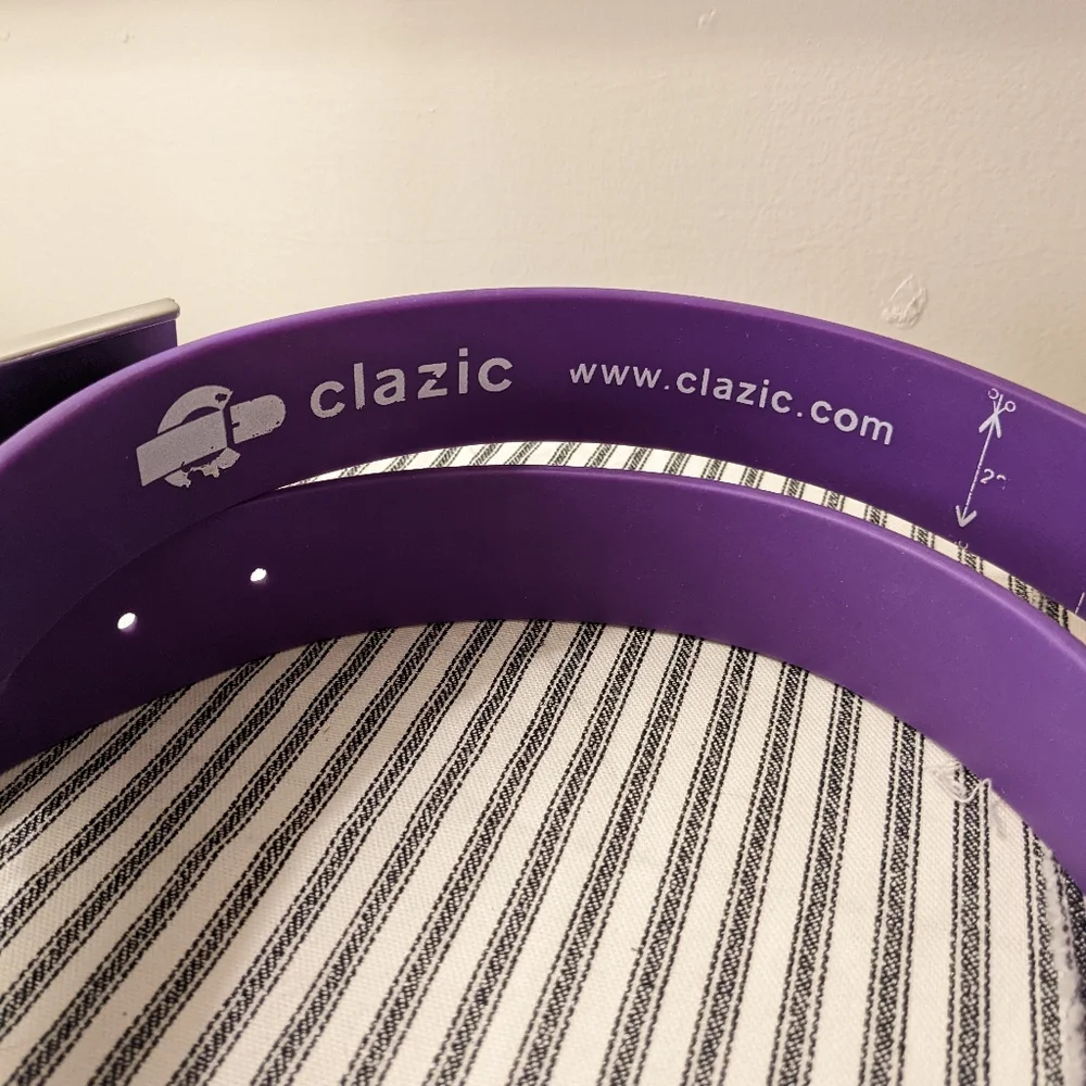 Clazic Purple Golf Belt Silicone with Floral‎ Buckle
